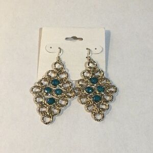 New Turquoise and Gold Earrings